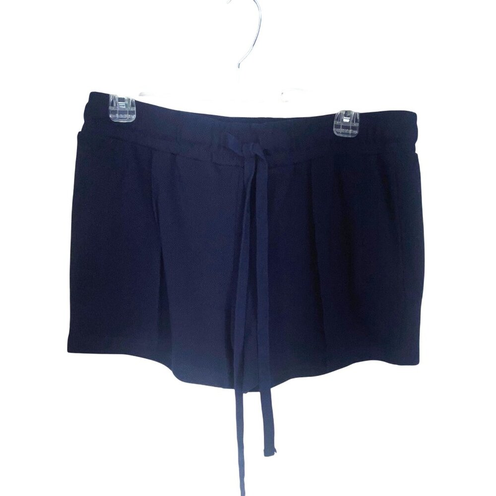 White Birch Navy Blue Size Large Drawstring Style P40075‎ Women's Shorts